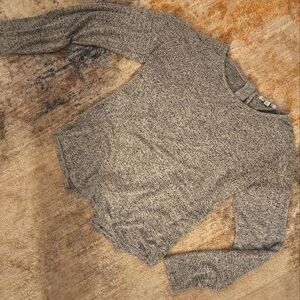 Green Envelope Button Back Crew Neck Lightweight Sweater